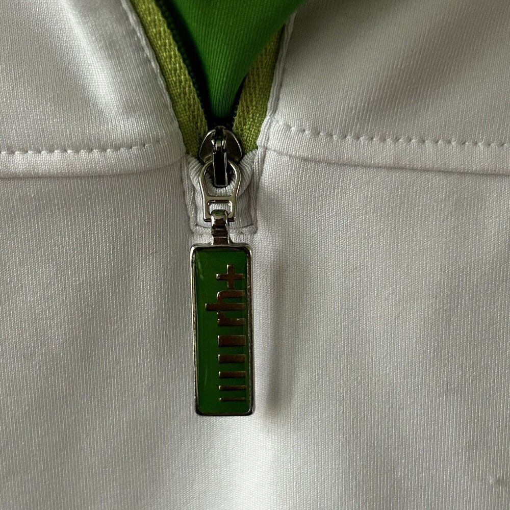 rh+ Women's Pullover Jacket Size Large White Green Accents Polyester Ski Base - Picture 5 of 10